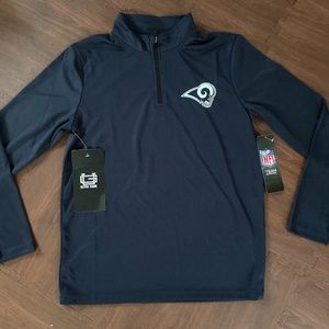 Boy's NFL Los Angelos 1/4-zip Long Sleeve T-Shirt